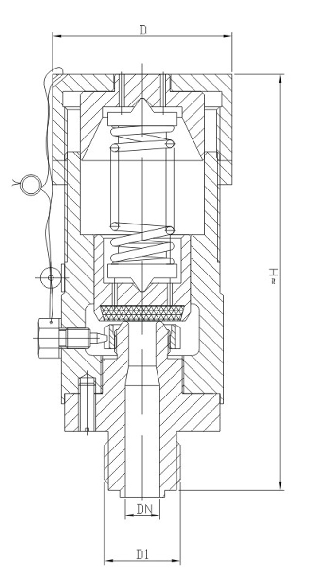 船用外螺紋空氣信號安全閥CB3022-94 (圖1)