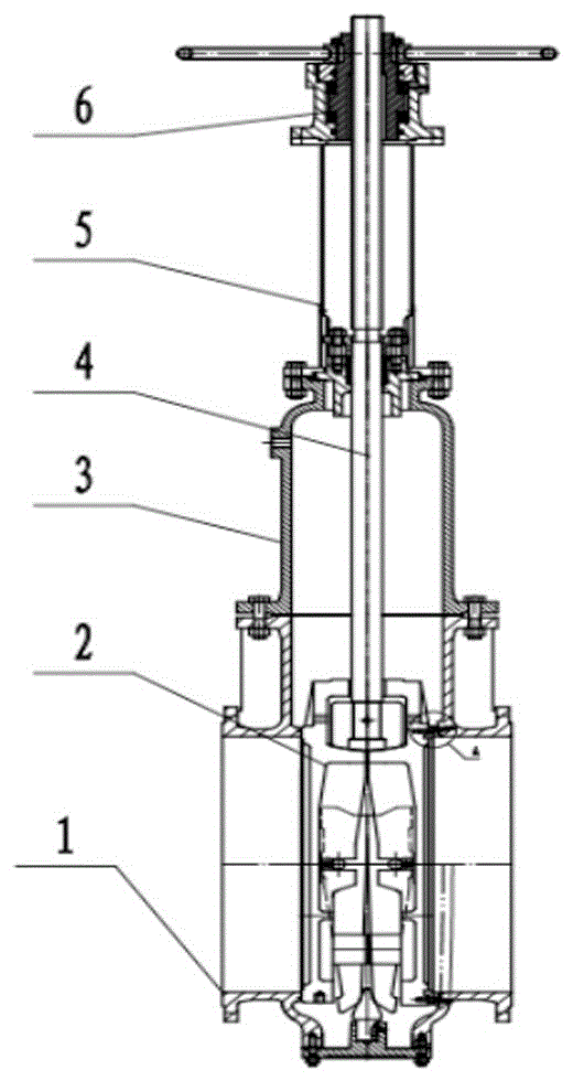 一種低壓大口徑薄壁鑄鋼閘閥及鑄造方法與流程