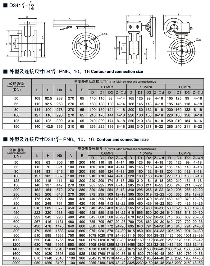手柄法蘭蝶閥廠家型號規格書D41X/D43H/D41F/引進德國先進技術