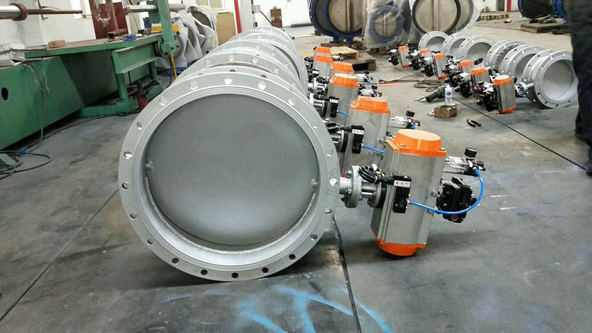 氣動通風蝶閥,D641W氣動通風蝶閥實物圖片