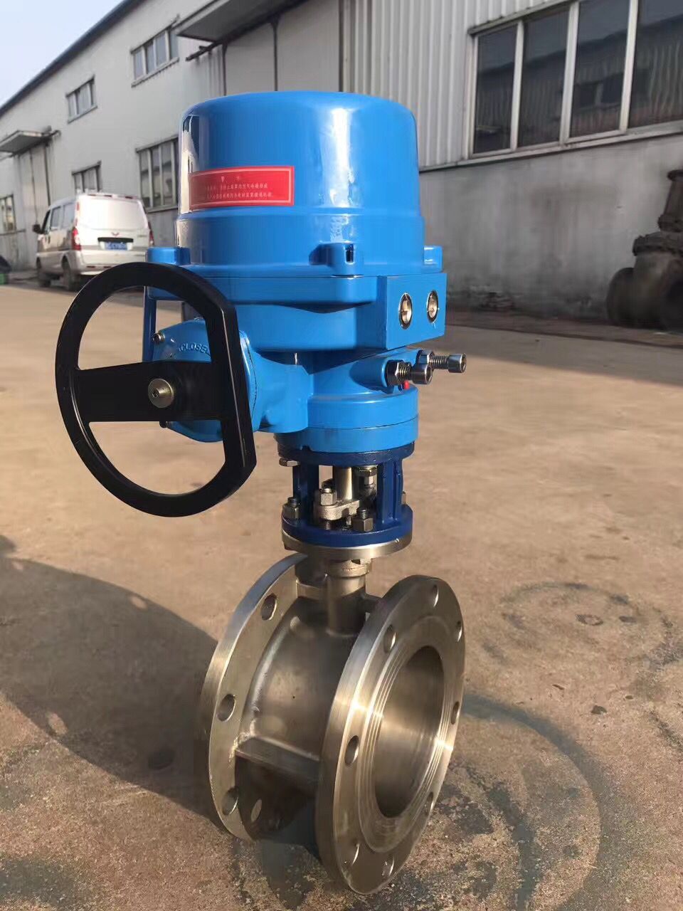 電動對夾式蝶閥尺寸廠家型號D671X/D6371F（圖3）