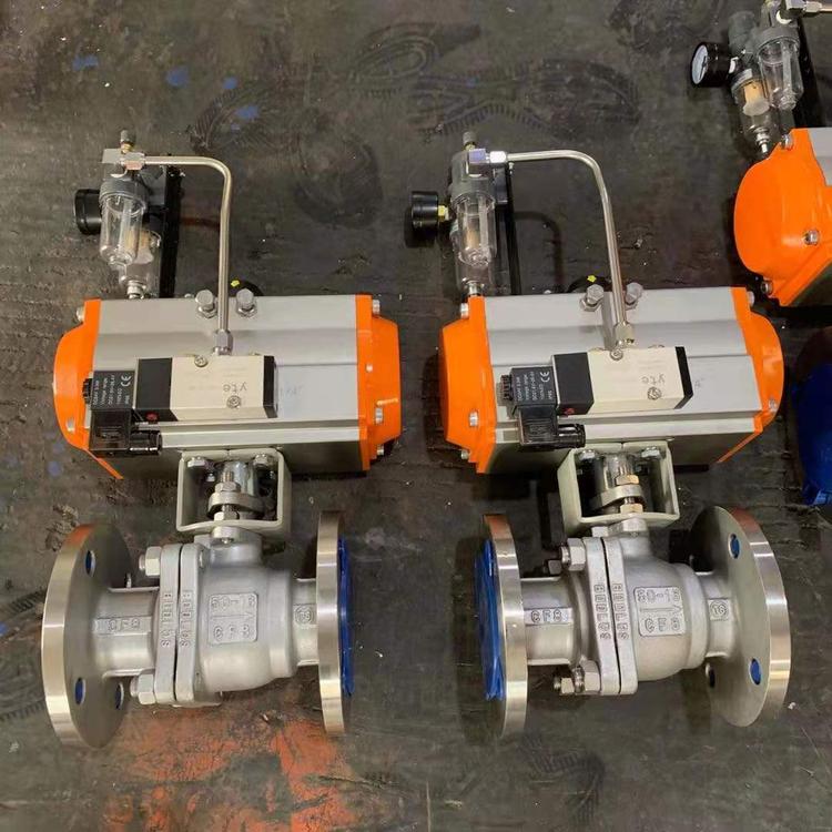 美標不銹鋼氣動球閥 Q641F-150LB3