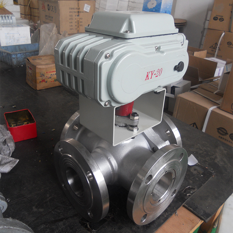 四通球閥,四通換向球閥實物圖