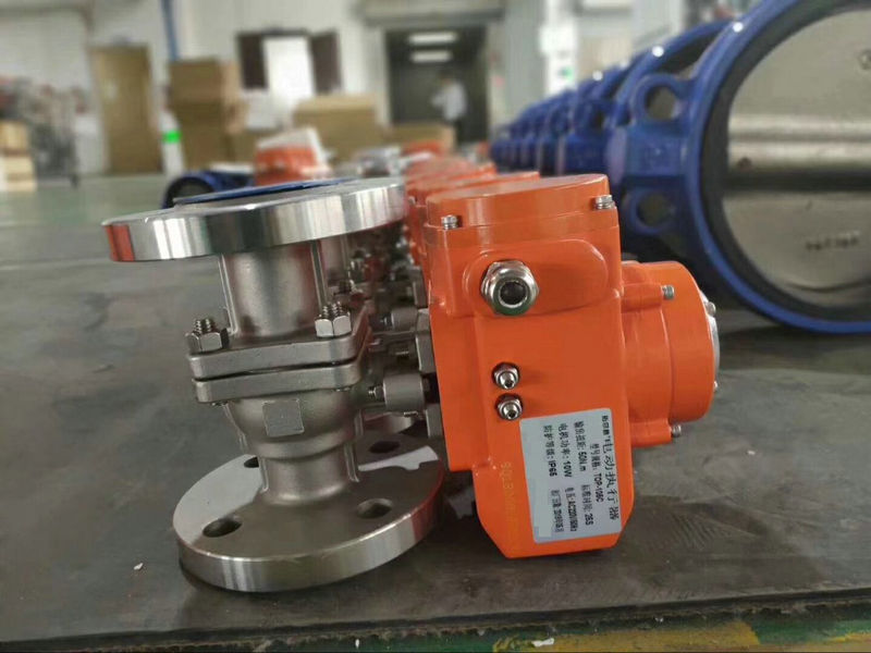 電動(dòng)切斷球閥、電動(dòng)O型切斷球閥實(shí)物圖