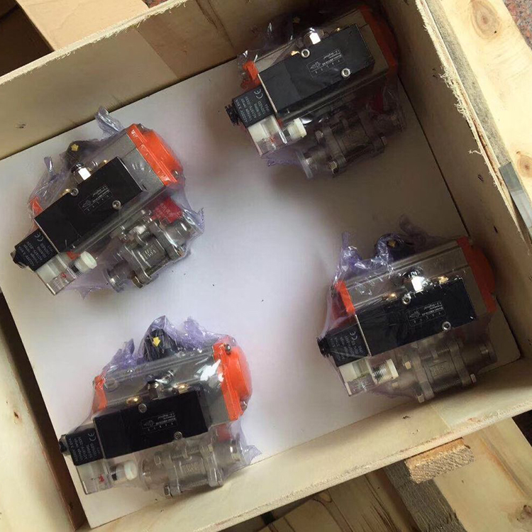 氣動真空球閥實物圖